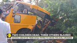 Train rams into school van in Cuddalore; 3 killed, several injured News Clip