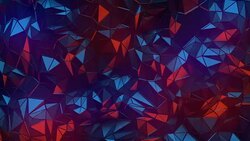 Simple colored low poly loop background animation. Triangular geometric motion pattern. 4K, Ultra HD resolution Stock Footage