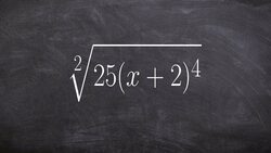 Simplifying the root of the product of an expression Instructional Video