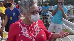 Brazilian president leads motorcade of thousands of supporters News Clip