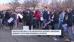 Educators rally in Hauppauge against proposed budget cuts and possible layoffs News Clip