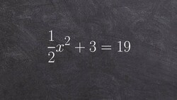 Using the square root method to solve a quadratic equation Instructional Video