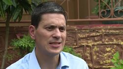 CLEAN : Sierra Leone: David Miliband opens a new care centre News Clip