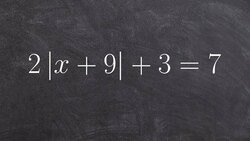 Learn How To Solve an Absolute Value Equation by Isolating ABS Sign Instructional Video