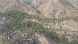 CLEAN : AERIAL IMAGES: Blocked roads in Yemen's rebel-besieged Taez News Clip