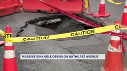 Sinkhole along Bathgate Avenue causing concern for neighbors Instructional Video