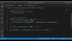 Express Framework Mastery: From Beginner to Advanced with Node.js - Error Handling with Retrieving Data in Express Instructional Video