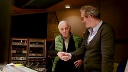 Last recording of Charles Aznavour Stock Footage