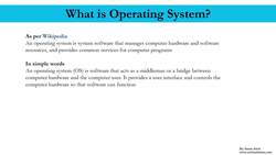 Complete Linux Training Course to Get Your Dream IT Job - What is Operating System? Instructional Video