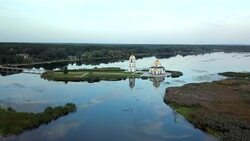 Savior Transfiguration the church Stock Footage