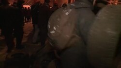 CLEAN : Kiev protesters prepare for another night News Clip
