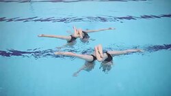 Girls practicing Stock Footage