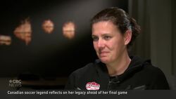 Christine Sinclair at the finish line of her national-team career News Clip