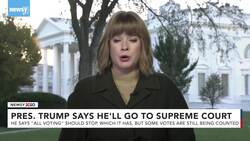 President Trump Says He'll Take Election To Supreme Court News Clip