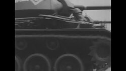 President and Mrs. Chiang Kai-Shek observe military parade News Clip