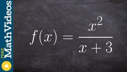 Write the domain of a rational function in interval notation (No Sound) Instructional Video