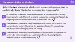 'Macbeth': exploring the external feminine influences in the play Instructional Video