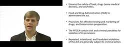 Federal Food Drug and Cosmetic Act Instructional Video