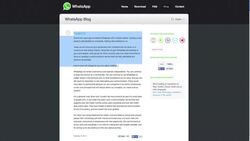 CLEAN : STOCKSHOTS: WhatsApp delays data sharing change after backlash News Clip