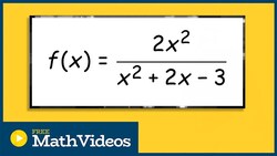 Find all the asymtotes and intercepts of a rational function Instructional Video
