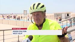 Long Islanders head to Bethpage ice skating rink to avoid hot temps News Clip