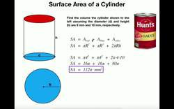 Geometry | Surface Area of a Cylinder Instructional Video