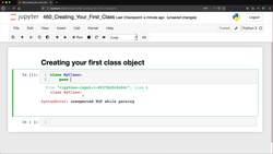 Python for Everybody: The Ultimate Python 3 Bootcamp - Creating Your First Class Instructional Video