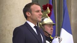 Macron welcomes Rahmon at Elysee Palace Instructional Video