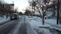 Massive Snowstorm Sweeps Through US South News Clip