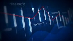 4k Loop financial chart background Stock Footage