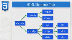 CSS Bootcamp: Master CSS (Including CSS Grid/Flexbox) - HTML Elements Tree Instructional Video