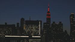 NY lights up in tribute to workers battling virus Instructional Video
