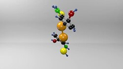 Arsphenamine molecule. Stock Footage