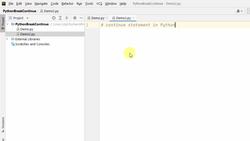 The Complete Python Course - Continue Statement Instructional Video