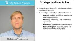 Strategy Implementation Instructional Video