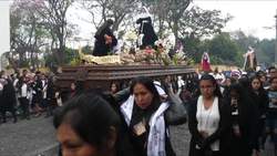 Guatemala, Antigua Easter proccession Stock Footage