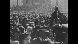 Montage of Roosevelt on the campaign trail, 1932 News Clip