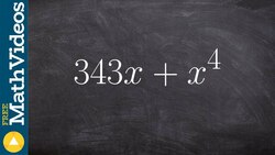 Factoring by using a sum of cubes - Online tutor Instructional Video