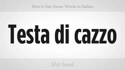 How to Swear in Italian Instructional Video
