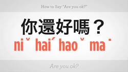 How to Say "Are You OK" in Mandarin Chinese Instructional Video