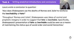Writing an essay on the role of fate in Shakespeare's 'Romeo and Juliet' Instructional Video
