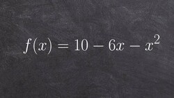 Identifying the transformations of a quadratic by completing the square Instructional Video