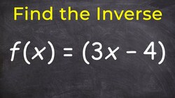 Finding the inverse of a function Instructional Video