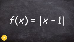 How to determine if the derivative exist from the left and right of a absolute value Instructional Video