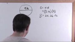 Circles And Circular Figures: Calculating the circumference of a circle Instructional Video