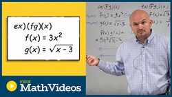 Multiply a quadratic function and square root function to determine the domain Instructional Video