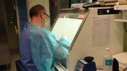 CLEAN : Stockholm hospital laboratory processes Covid-19 tests News Clip