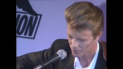 David Bowie at launch of Sound and Vision World Tour News Clip