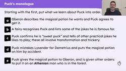 How is Puck presented in Act 2, Scene 2 of ‘A Midsummer Night’s Dream’? Instructional Video