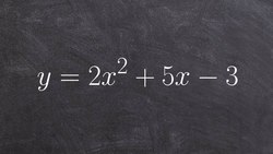 How do you solve a quadratic when a is not 1 Instructional Video